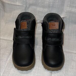 Carter's Black and Brown Ankle Boots with Minimalist Design